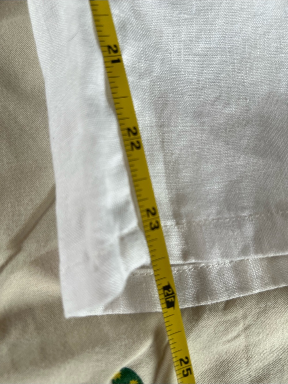 Eileen Fisher White Wide-Leg Linen Blend Pants - Picture 5 of 9